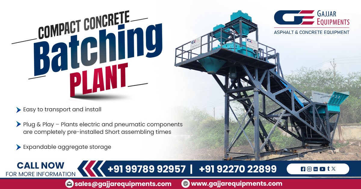 Compact Concrete Batching Plant in Madhya Pradesh