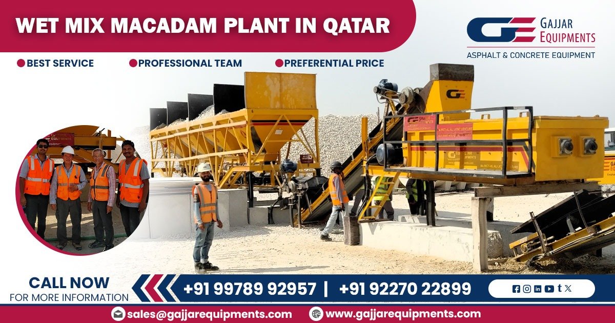 Wet Mix Macadam Plant in Qatar