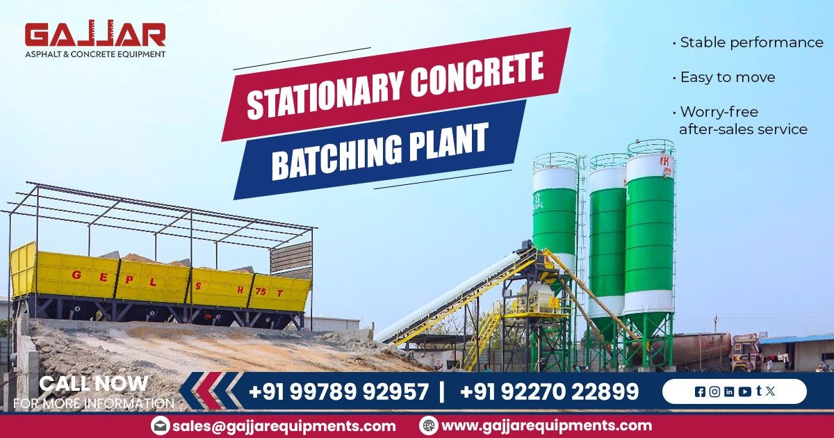 Stationary Concrete Batching Plant in Suriname