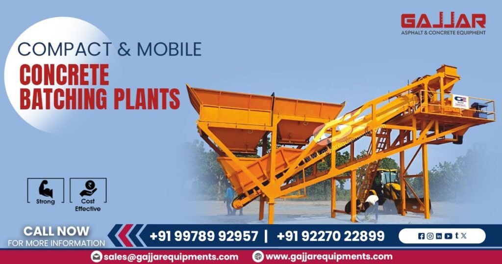 Compact and Mobile Concrete Batching Plant