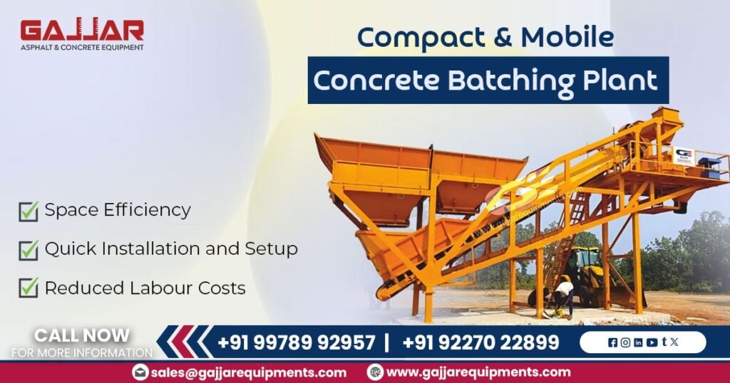 Compact and Mobile Concrete Batching Plant in Peru