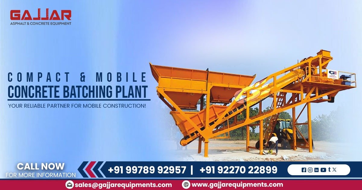 Compact and Mobile Concrete Batching Plant