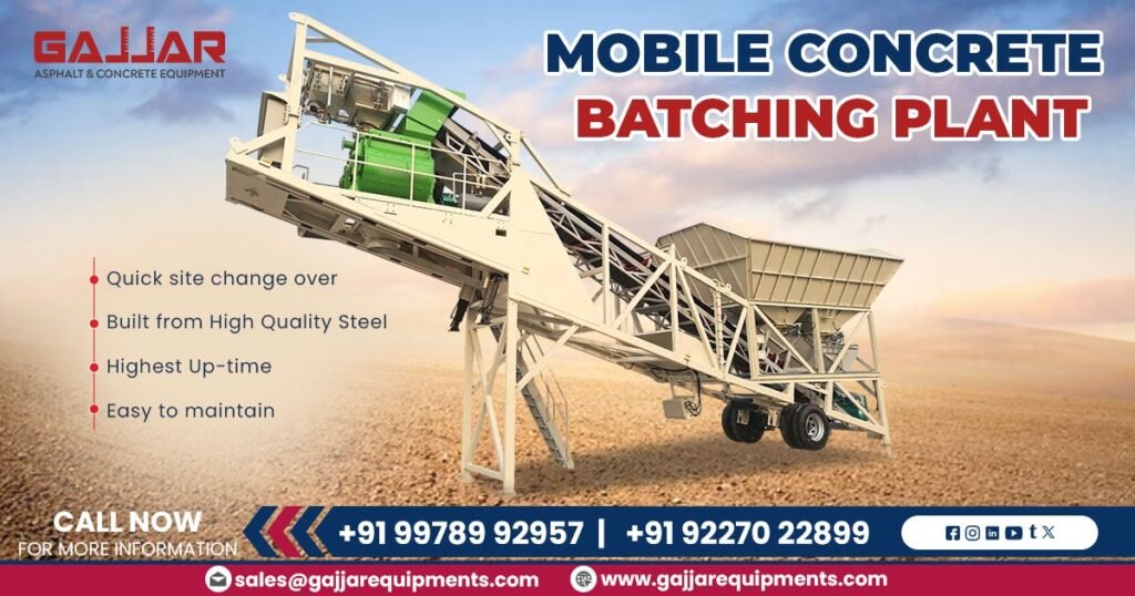 Mobile Concrete Batching Plant for Guyana
