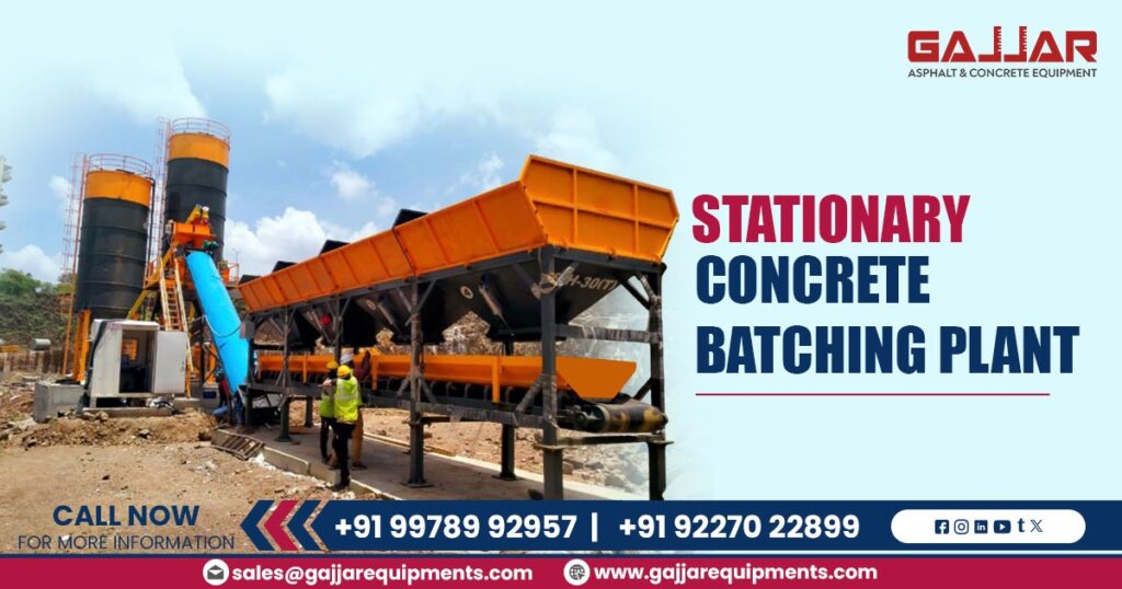 Understanding the Essential Components of a Stationary Concrete Batching Plant