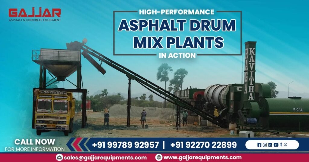 High-performance asphalt drum mix plant
