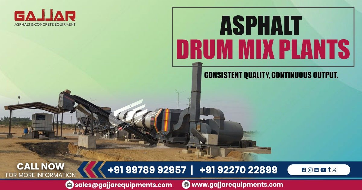Learn what a drum mix plant is, how it works, and why it's the preferred choice for continuous asphalt production in road construction.