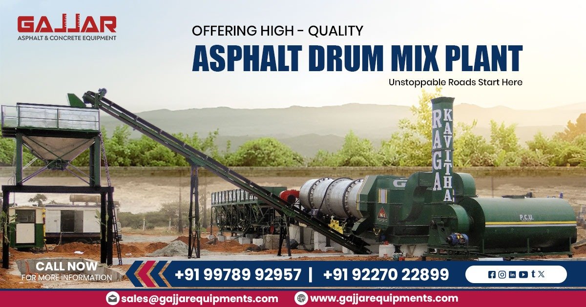 Asphalt Drum Mix Plant – Features and Advantages