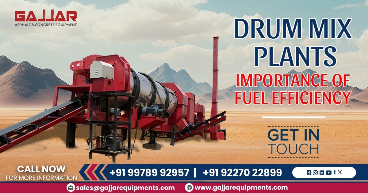 Fuel-efficient drum mix plant with counter flow drum and automated burner system