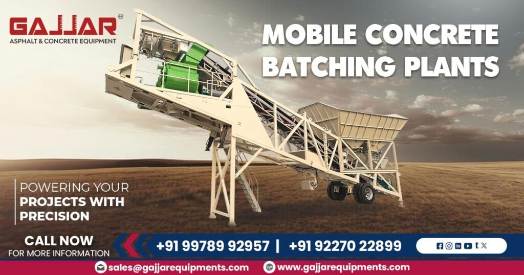 Components of a Mobile Compact Concrete Batching Plant