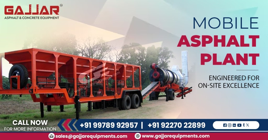 120 TPH Mobile Asphalt Drum Mix Plant