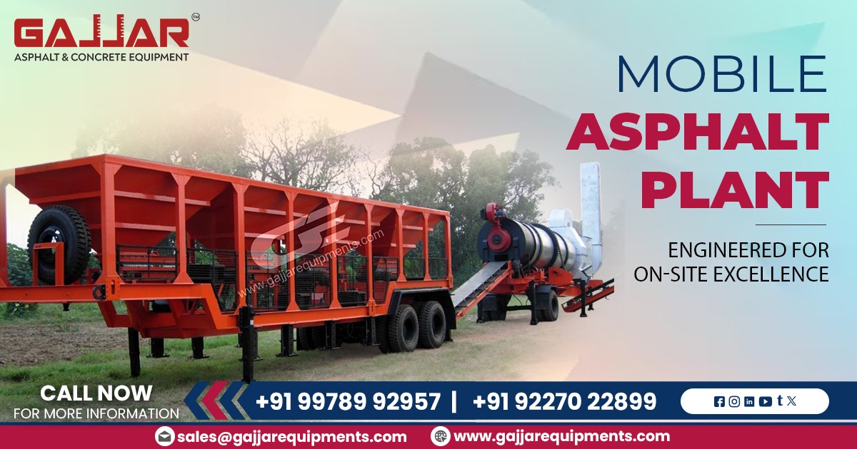 120 TPH Mobile Asphalt Drum Mix Plant