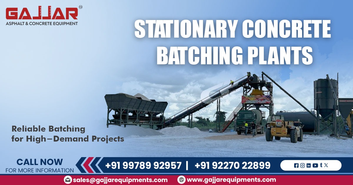 Stationary Concrete Batching Plant