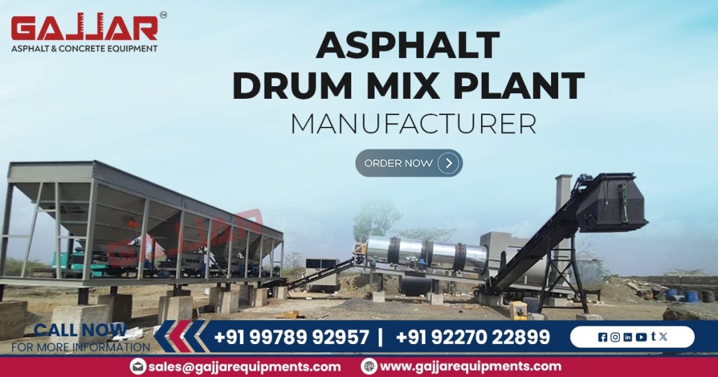 Asphalt Drum Mix Plant Manufacturer in India