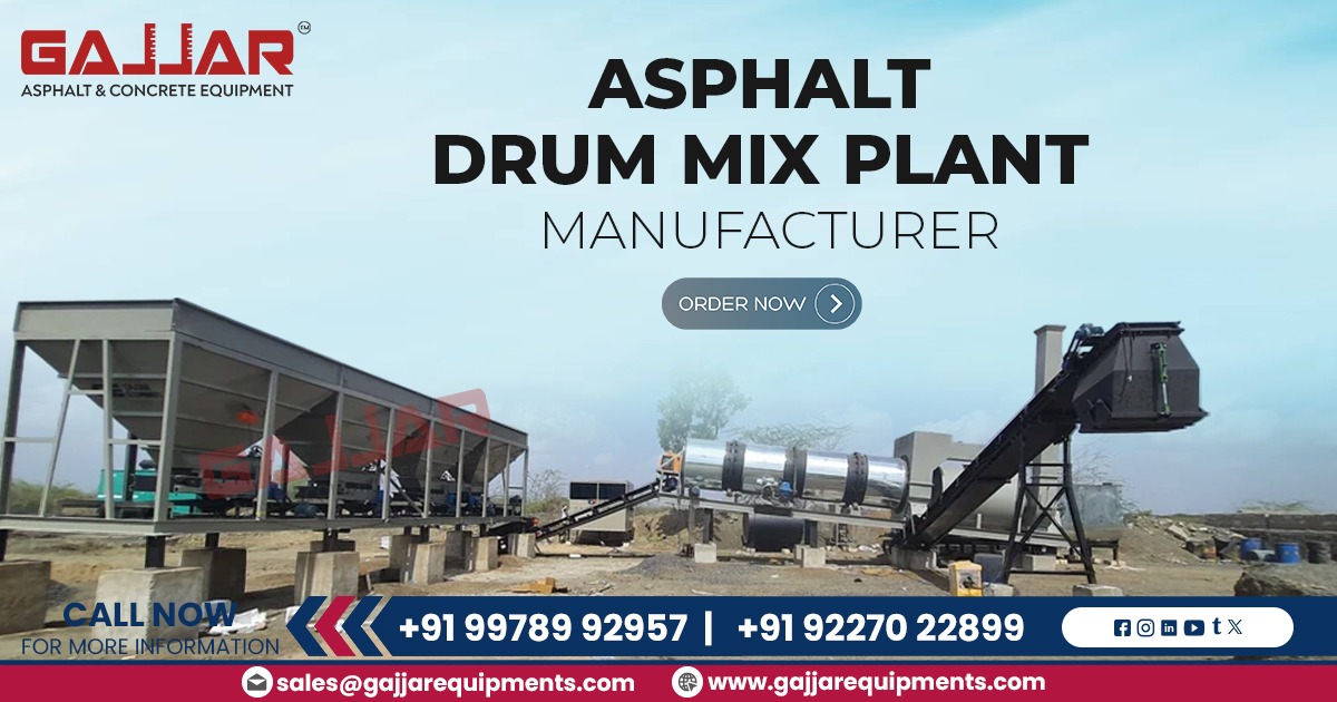 Asphalt Drum Mix Plant Manufacturer in India