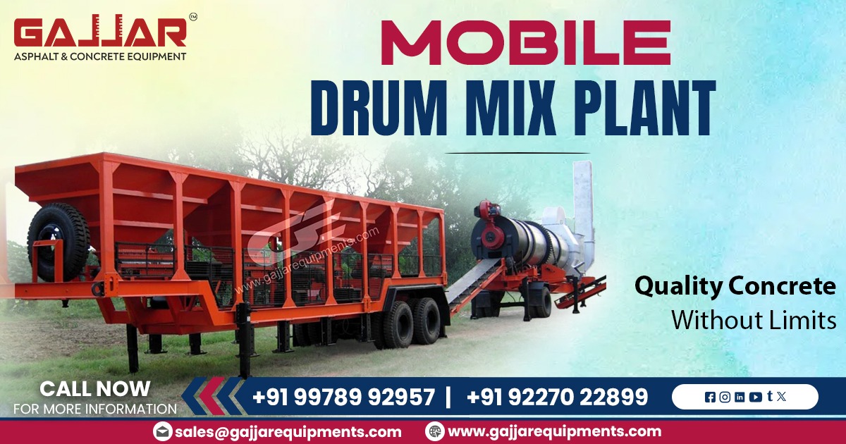 Mobile Drum Mix Plants Manufacturer