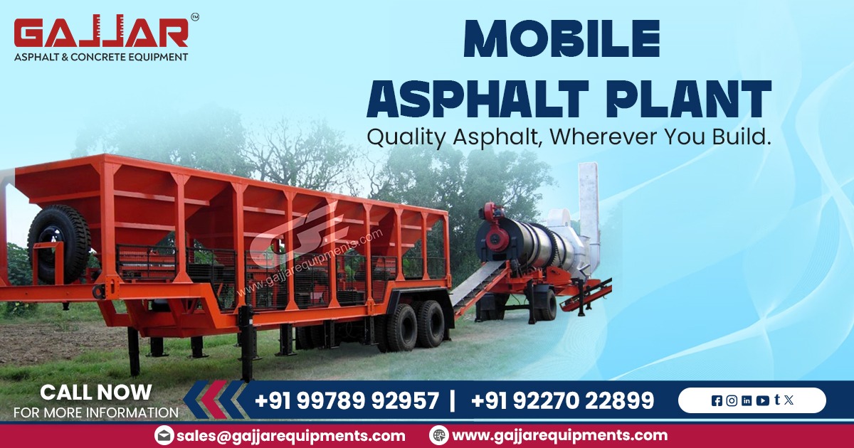 Exporter of Mobile Asphalt Mixing Plant
