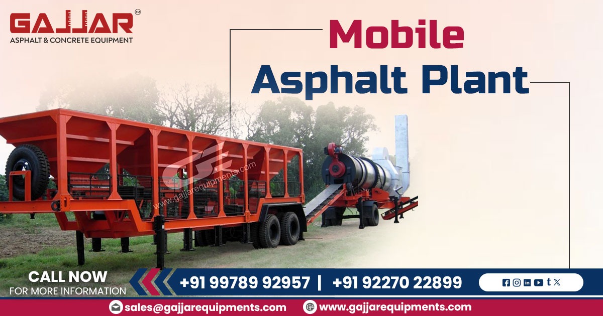 120 TPH Mobile Asphalt Drum Mix Plant Exporter