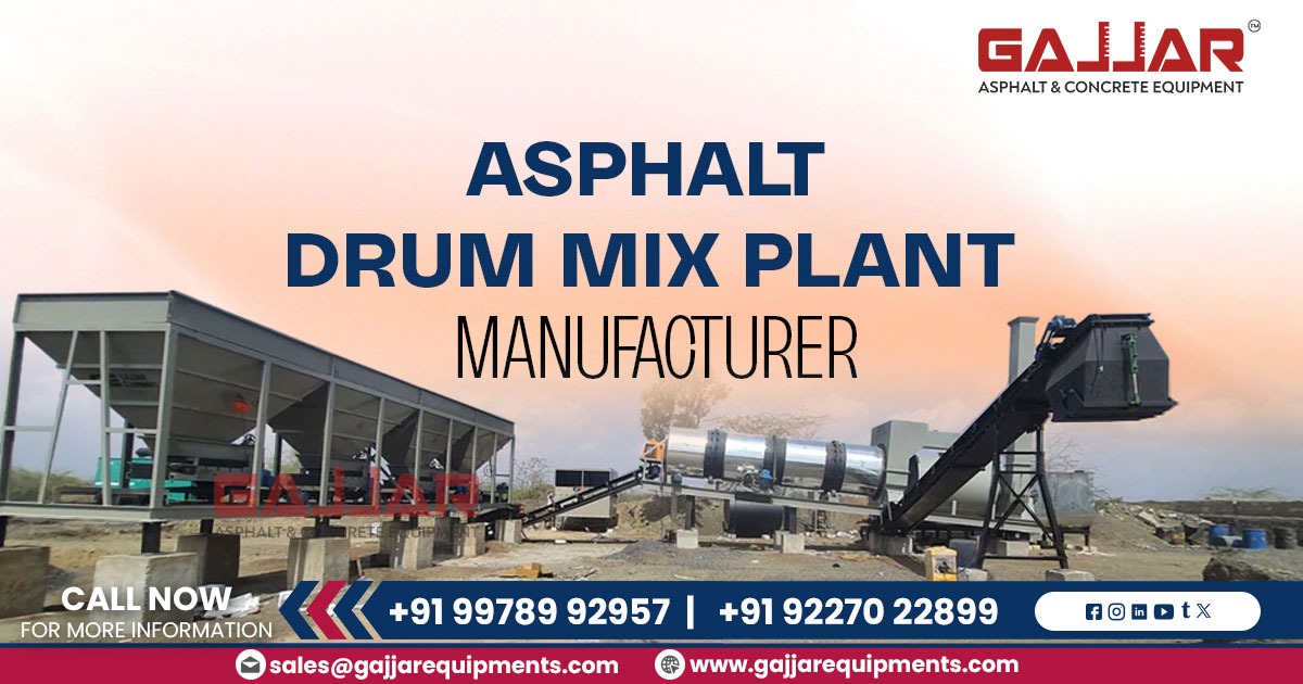 Asphalt Drum Mix Plant Manufacturer