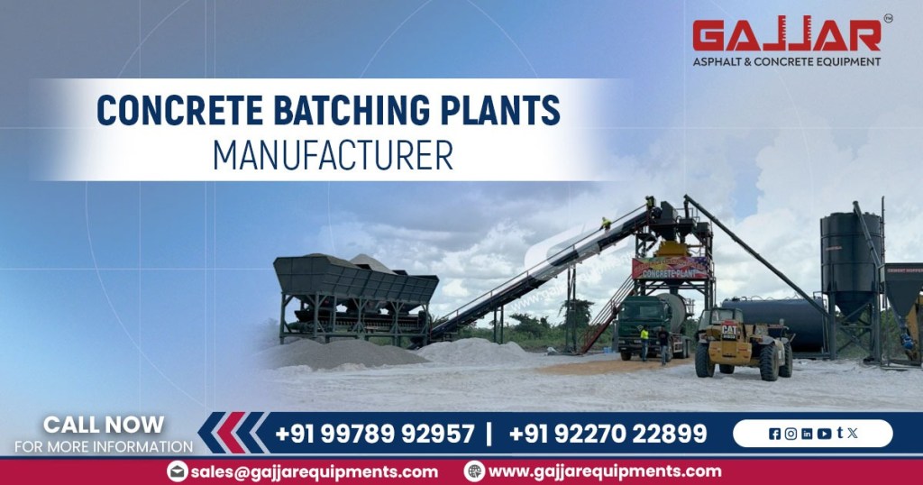 Concrete Batching Plants Manufacturer