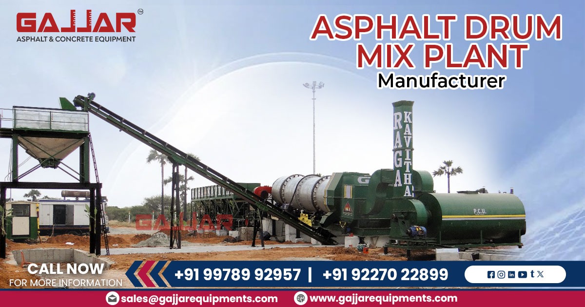 Asphalt Drum Mix Plant Manufacturer