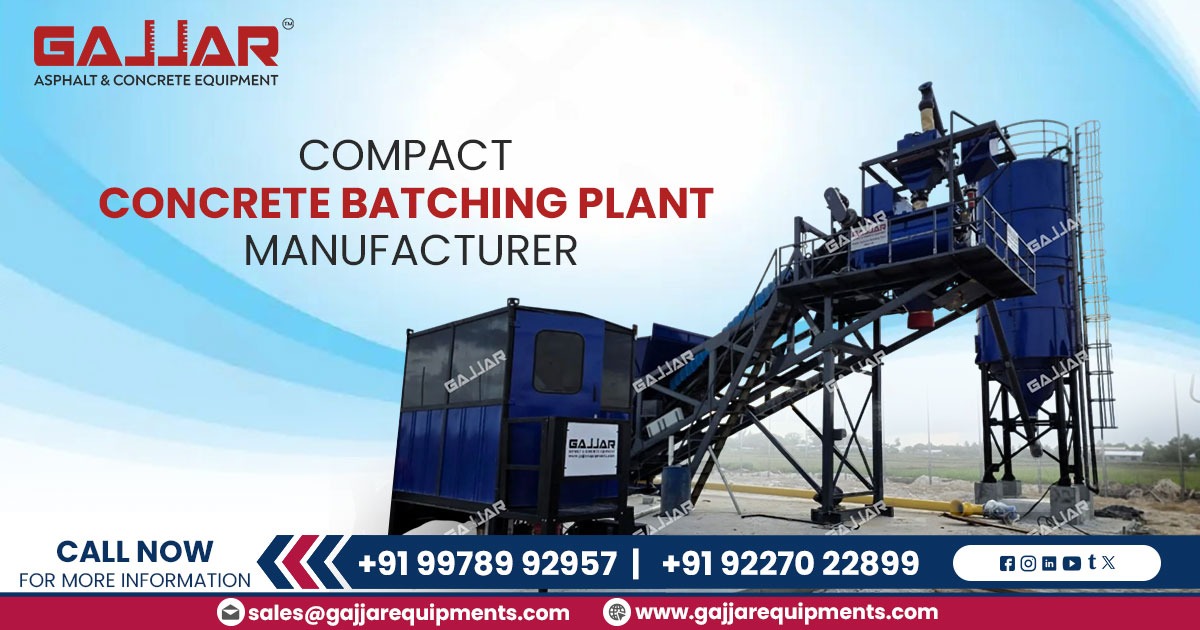 Compact Concrete Batching Plant Manufacturer