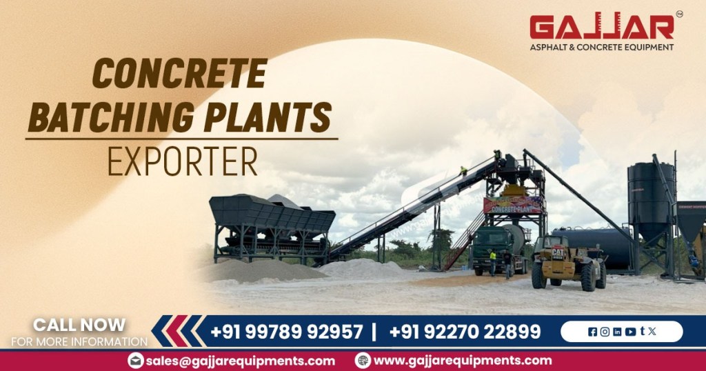 Concrete Batching Plants Exporter