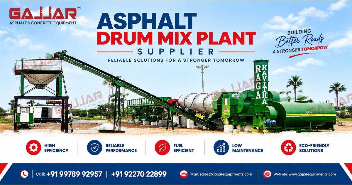 Asphalt Drum Mix Plant Manufacturer